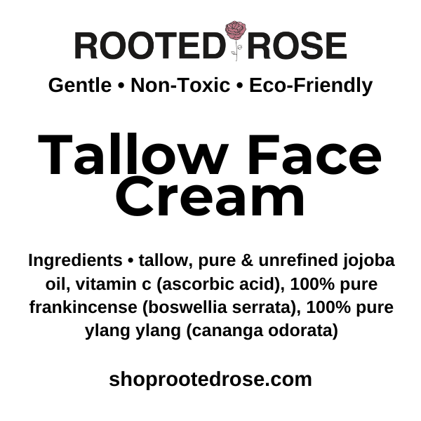 Tallow Face Cream Infused With Vitamin C
